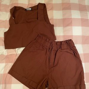 Brown 2 piece set